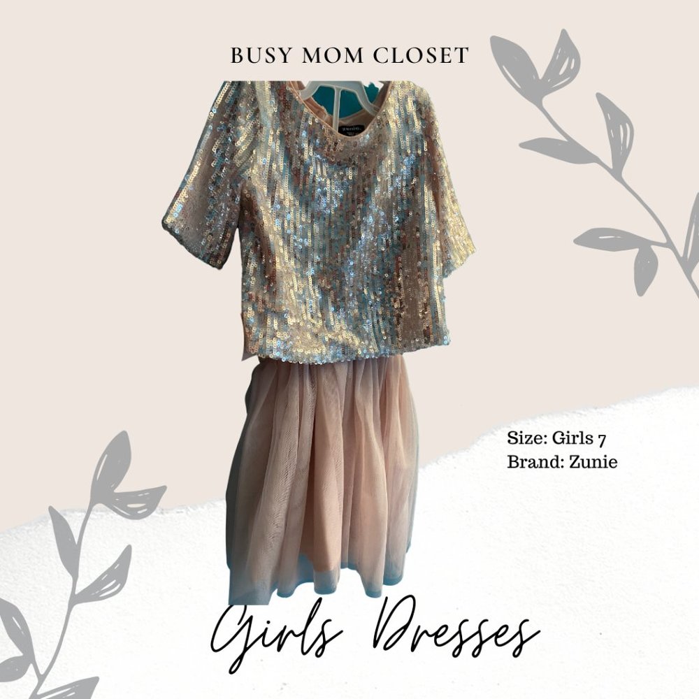 Girls Sequin Set